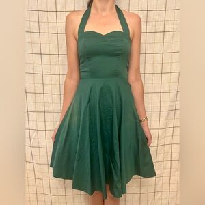 🔥 Topdress Women's Vintage Christmas 1950s Halter Retro Cocktail Dress